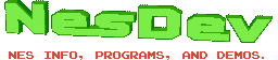 NESdev - NES INFO, PROGRAMS, AND DEMOS.